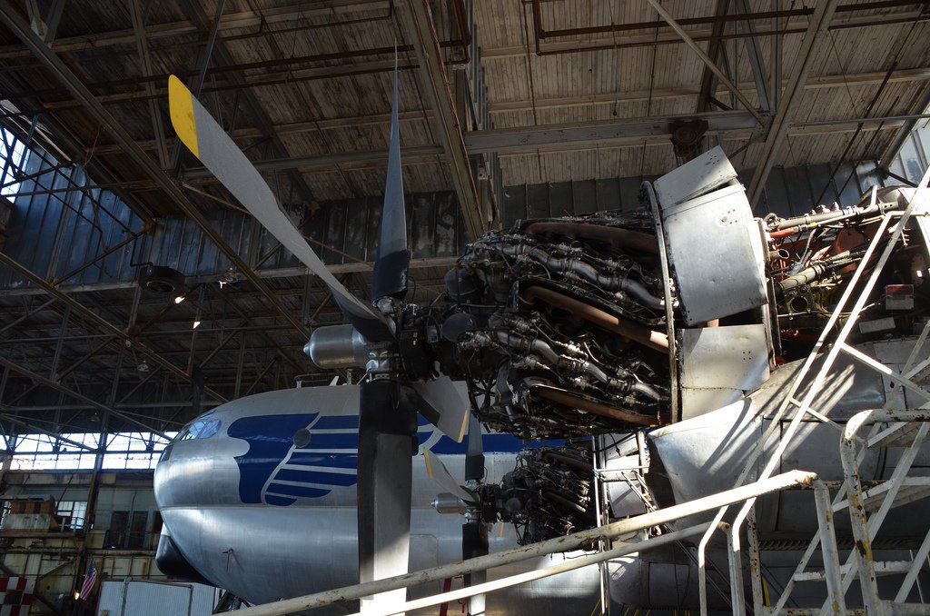Boeing 20 C-97 Stratofreighter's guts<br/>